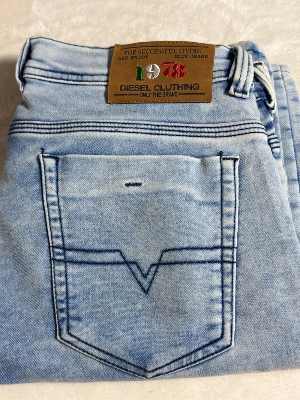 Diesel Industry 1978 light stone washed jeans 👖